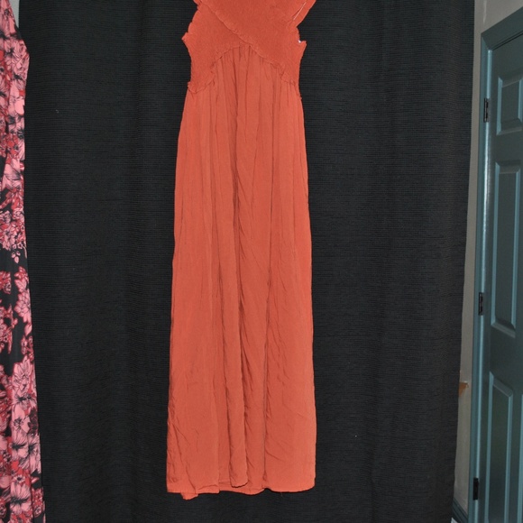 Burnt Orange Boho Maxi Dress - Picture 2 of 4